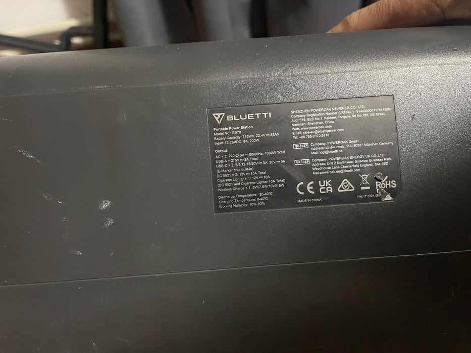 Power station bluetti eb70,