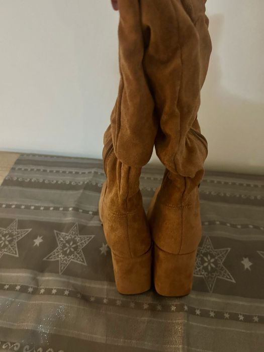 Cizme comode din piele intoarsa ecologica