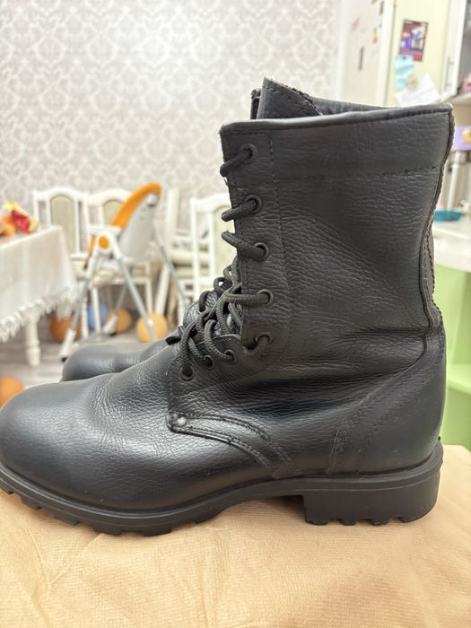 Берцы летние кожаные