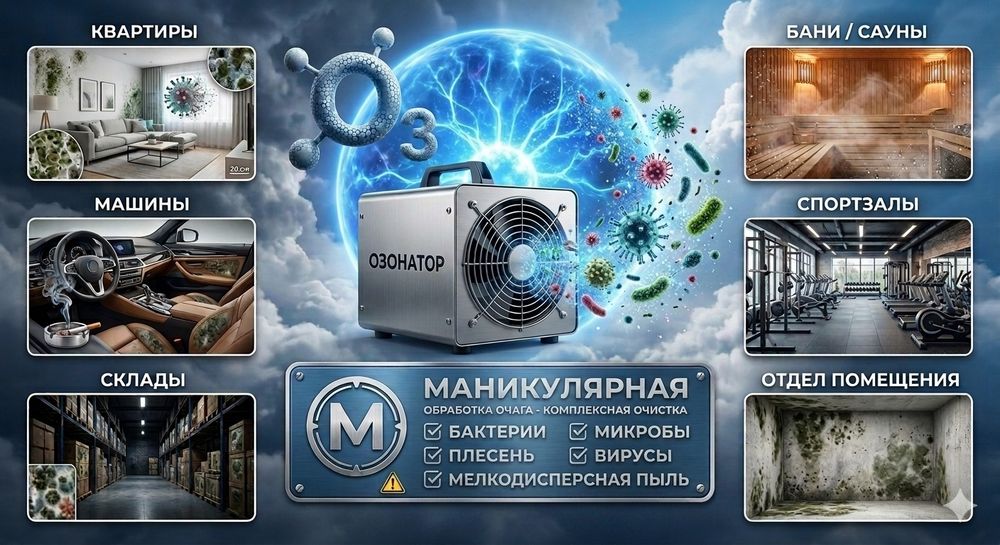 Озонация дизинфекция Квартир Домов Автомобилей