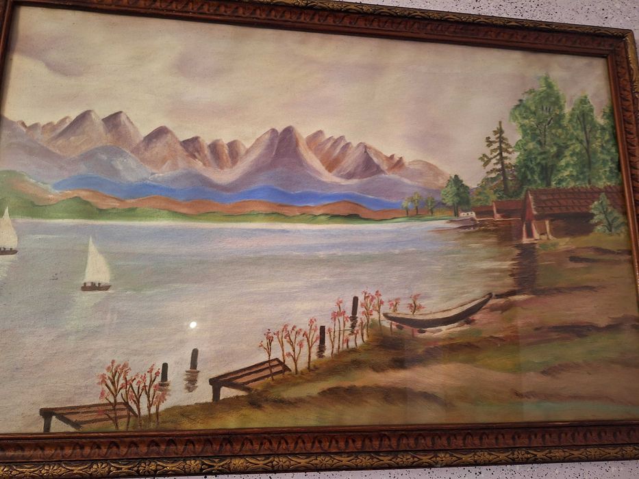 Tablou - 4 vechi, cu rama si sticla de protectie, dimen 50 x 80 cm