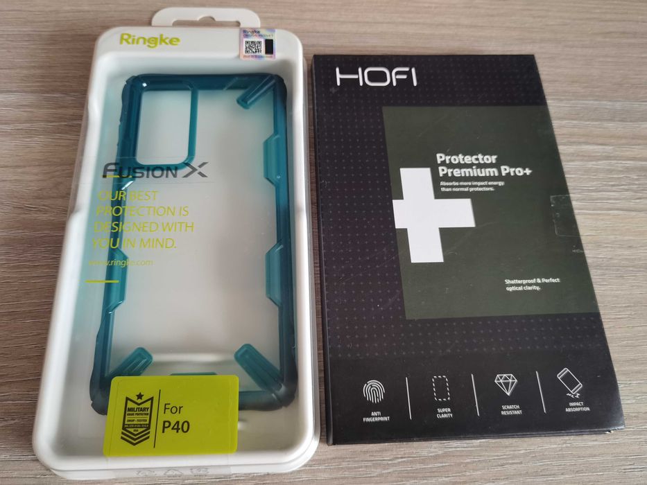 Vând husa protecție și folie protecție Huawei P40. Produse noi