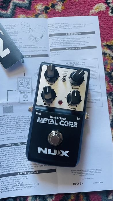 педаль для гитары Nux metal core