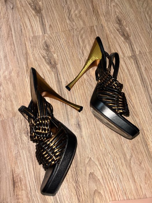 Босоножки Donna Karan Collection, Италия, натуральная кожа, 37