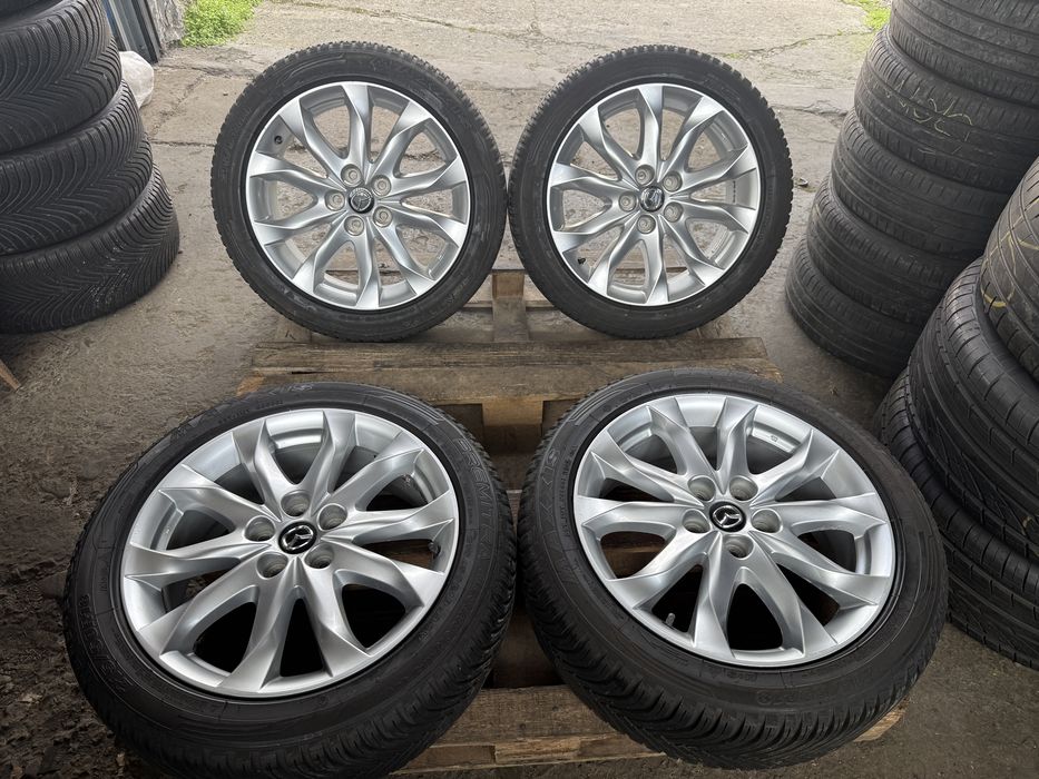 Jante originale Mazda 3, CX-3 echipate cu anvelope M+S Allseason 215/50 18