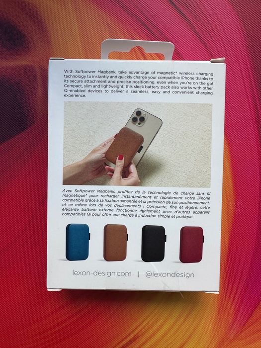 Baterie fixare magnetică Lexon Softpower Magbank 3000 mAh - sigilata