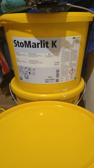 Tencuiala decorativa alba 6 găleți  marca Sto