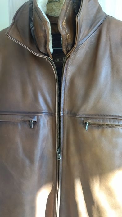 Мъжко кожено яке Л