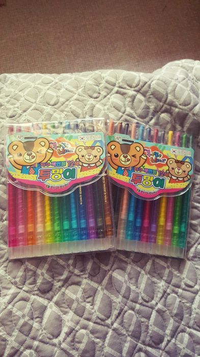 Новые цветные карандаши мелки
