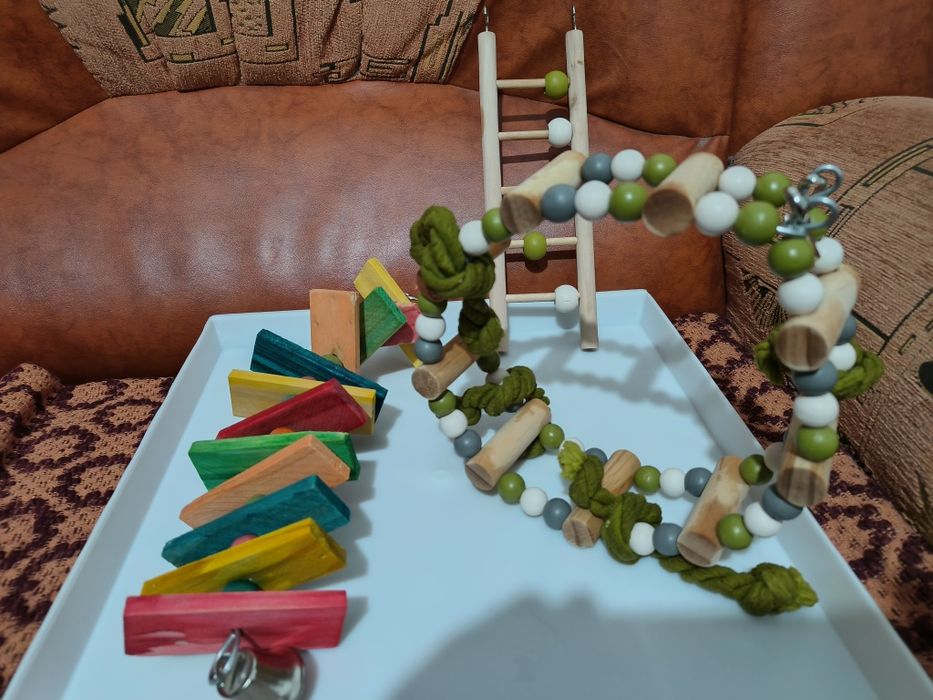 Colivie papagali cu accesorii