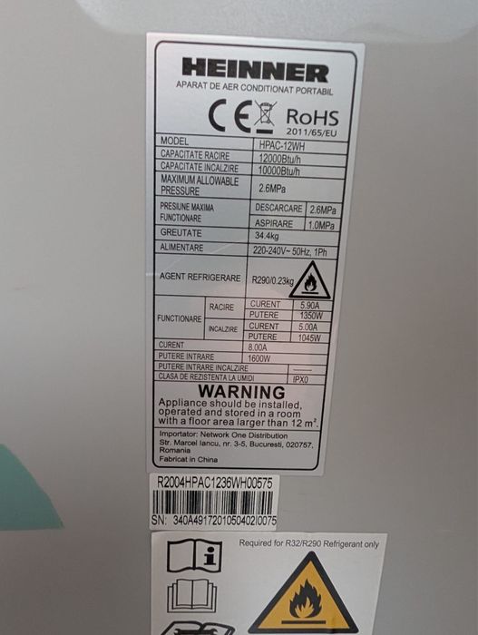 Aer conditionat portabil