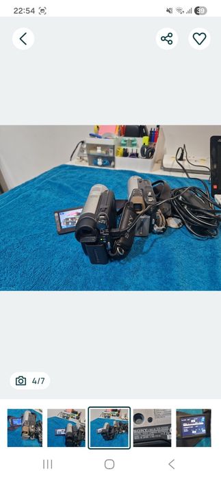 Camera foto  - video digitala Sony, funcționează  doar la priză