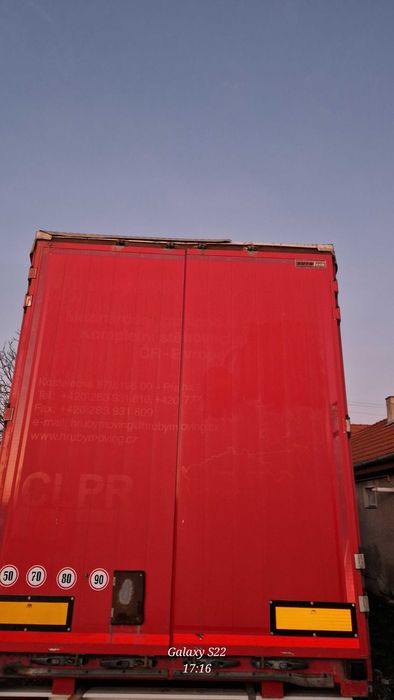 Remorca camion tandem cu prelata