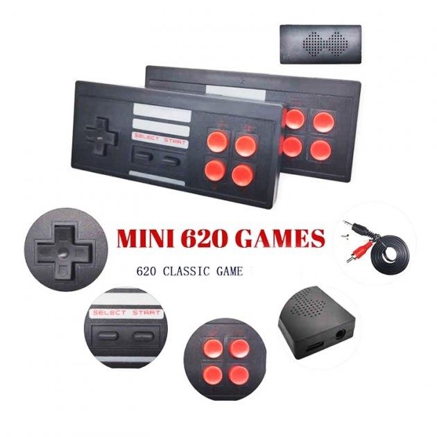 Беспроводная Денди игровая приставка консоль c беспроводными джойстика