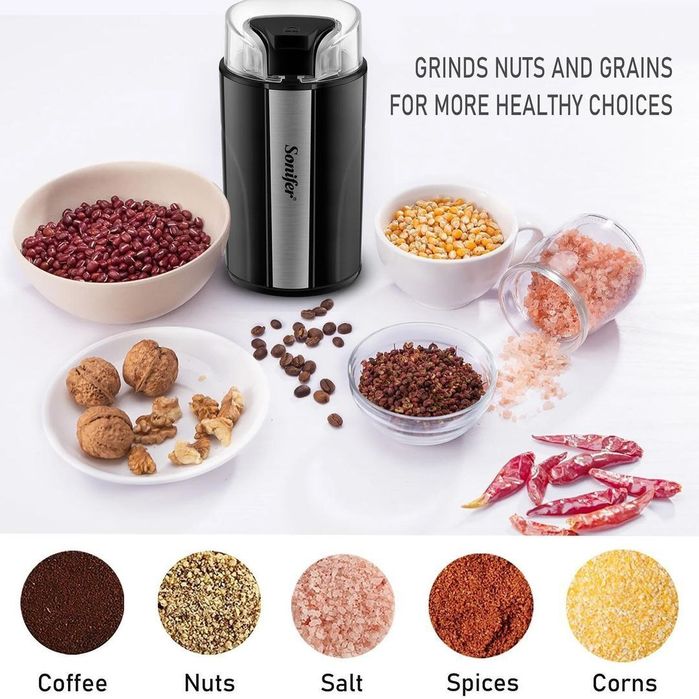 Электрическая мини мельница kofemolka кофемолка Sonifer sf-3567