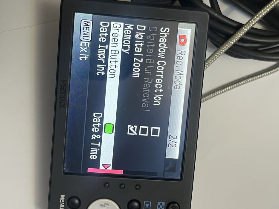 Pentax RS1000 14Mpx 4x zoom optic afisare data ora pe poze