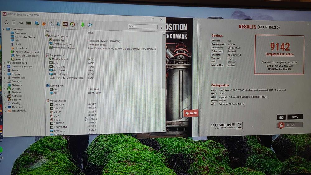 Placa video gigabyte RTX 2080 Super OC 8GB /256 biti