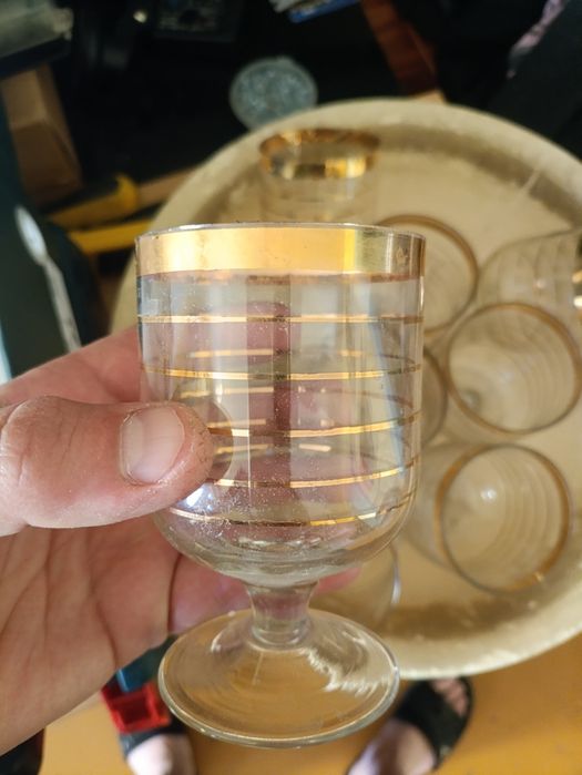 Стаканы СССР новые позолото