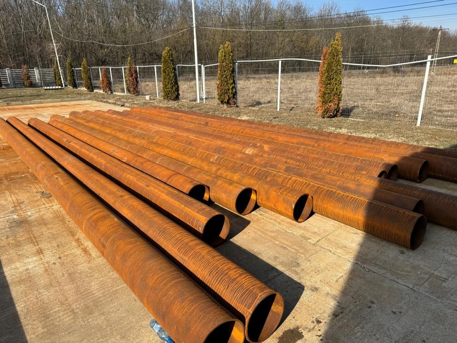 Teava metalica neagra pentru subtraversari protectie