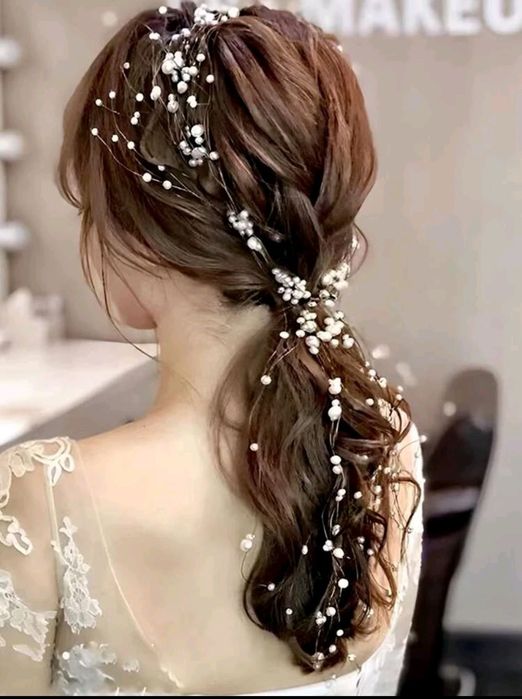 Accesorii pentru par cu perle