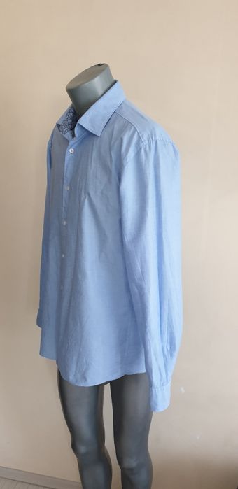 Hugo Boss Len / Organic Cotton Slim  / 42 - L - 16 /1/2 НОВО! ОРИГИНАЛ