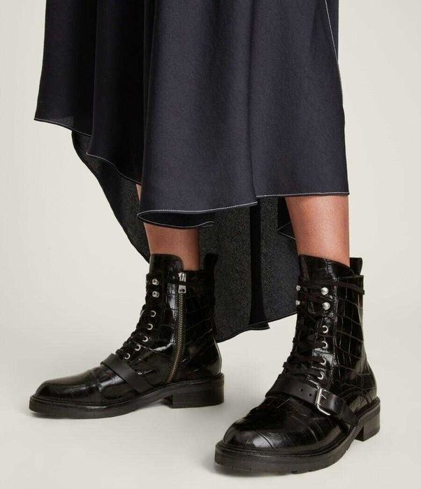 AllSaints Donita Botine piele cu șireturi dama