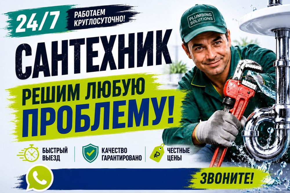 Услуги Сантехника. Круглосуточно!!