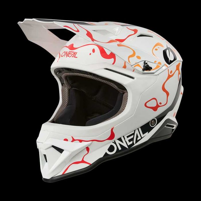 Каска O'NEAL 1SERIES Splash White/Orange V.26