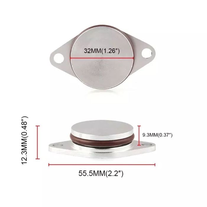 Set dopuri dop anulare clapete admisie aluminiu 33 32mm Bmw M57 M57D 6
