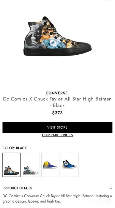 Кеды Converse all star x DC Comics "Batman" "Joker"