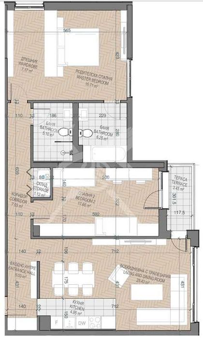 Тристаен апартамент в кв.Каменица 1/ 39-2261