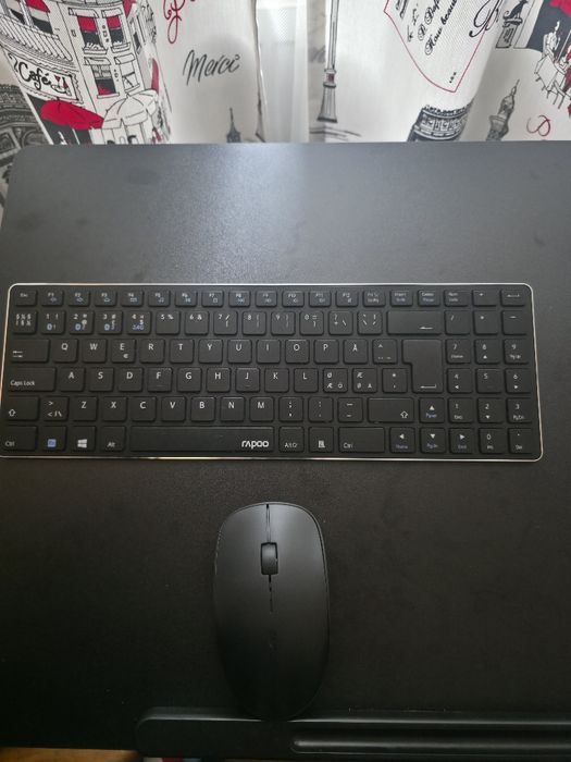 Kit Wireless Tastatură Ultra-Slim + Mouse Rapoo 9300M (Bluetooth & Wireless 2.4 GHz)