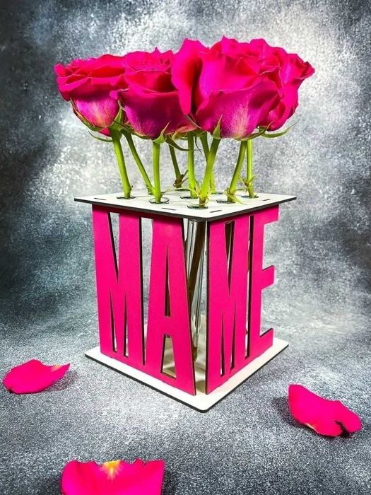 Ваза интерьерная с колбами "МАМЕ"