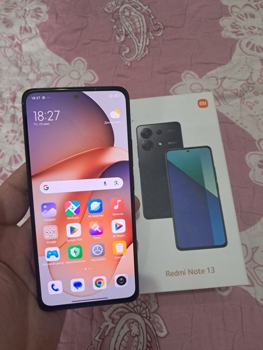 Xiaomi Redmi Note 13 8+8/128GB Black Igravoy Karobka Holati Ideal Zor