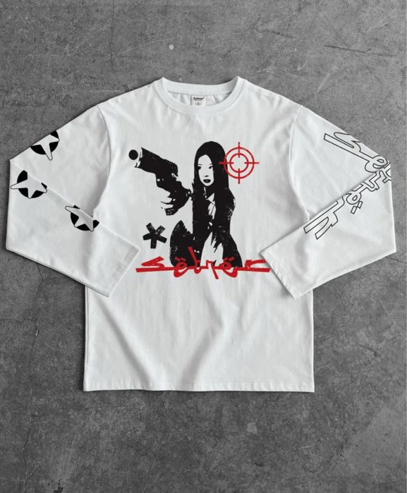 лонгслив с принтом / y2k