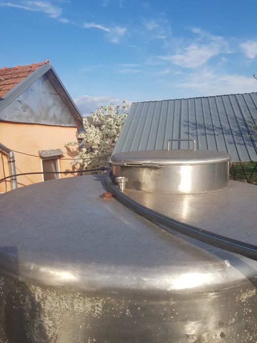 Bazin irigat din inox alimentar 1250 litri pentru apa sau lapte