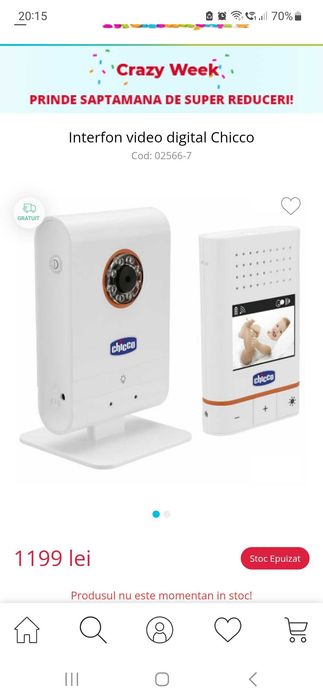 Interfon Video Digital pentru copii, marca Chico