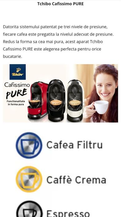 Espressor cu capsule Tchibo