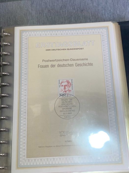 луксозен класьор Германия Първи лист 89-90г