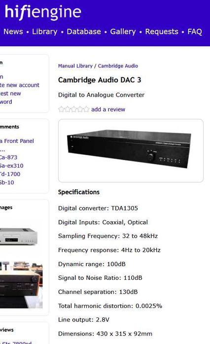 set High-End CAMBRIDGE AUDIO DAC3 + DISC MAGIC1 Compact disc transport
