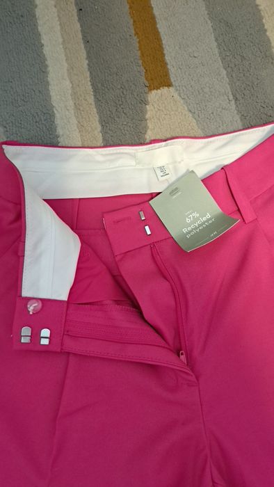 Pantaloni crac larg, fuchsia, H&M, S, noi cu eticheta