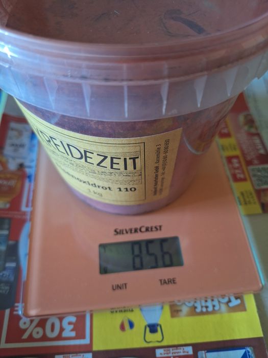 Pigment oxid de fier rosu