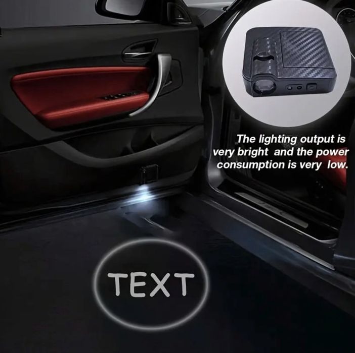 LED прожектори за автомобилни врати с лого-2 броя