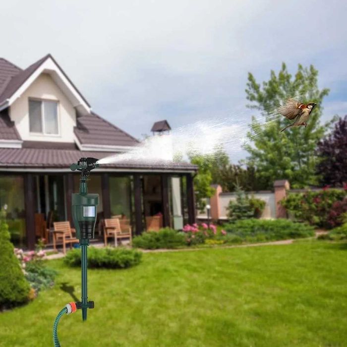 Repelent pentru animale, ABS, cu baterii, 300 m², Negru