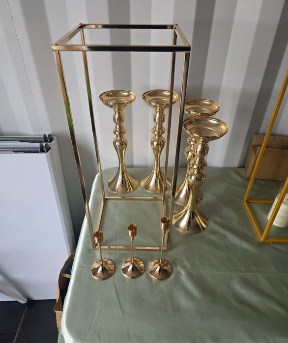 Стенд за цветя стойка 60 см French Gold