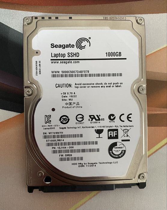 Hard Disk laptop 2.5 SSHD Seagate ST1000LM014