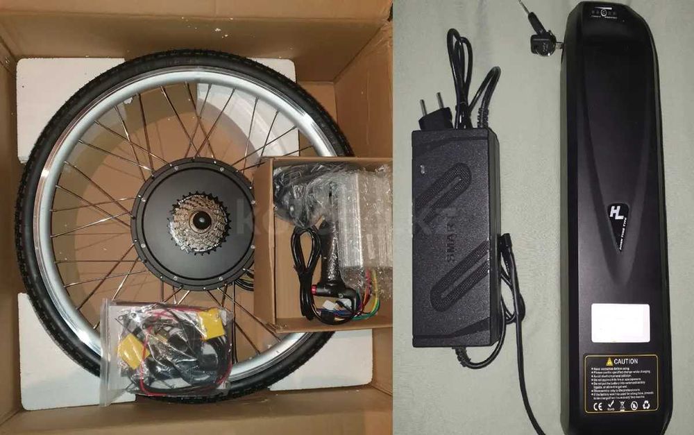 Мотор колесо комплект 1000w 48 вольт для электровелосипеда все размеры ...
