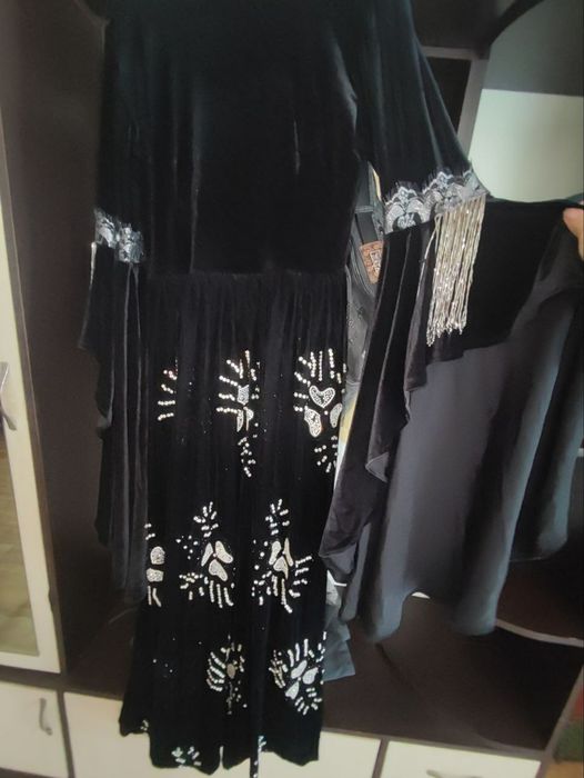 Abaya ko'ylak toshlari qo'l mehnati