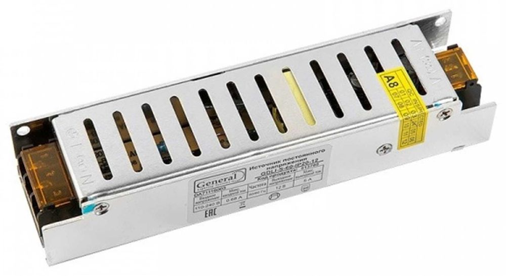 Тонкие блоки питания 12 V Вольт LED драйверы адаптеры