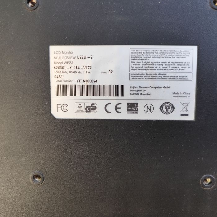 LCD 22' 16:10 Monitor